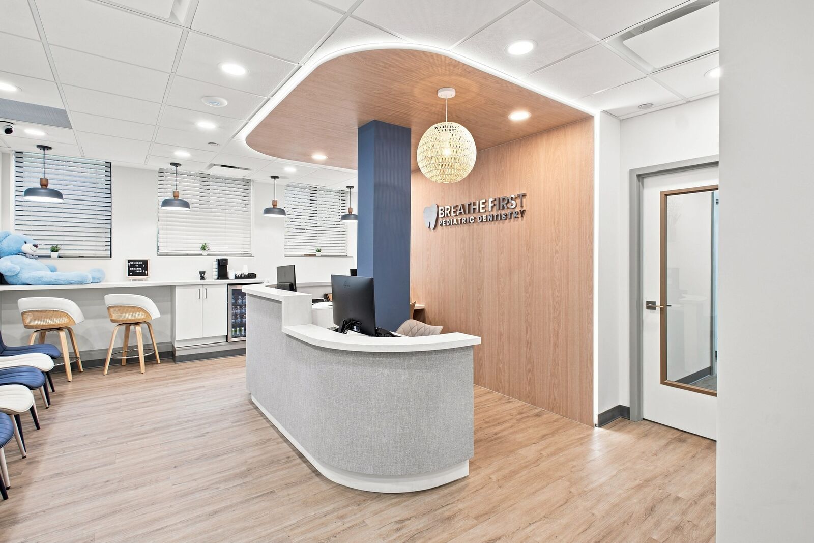 Reception desk at Breathe First Pediatric Dentistry